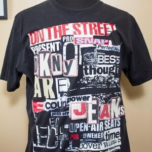 Vintage DKNY Jeans black t shirt size Large